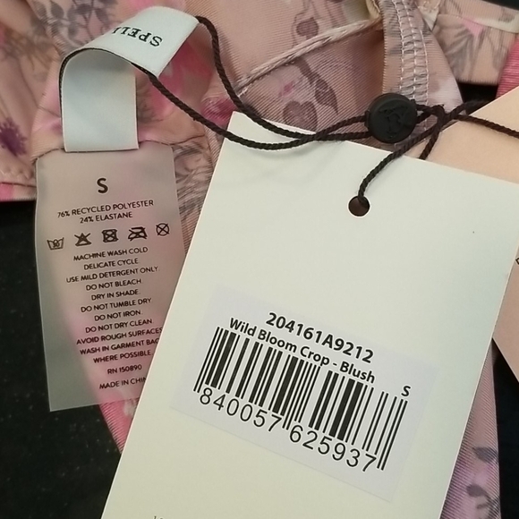 💕SPELL & THE GYPSY💕 Wild Bloom Crop Top ~ Blush Pink Small S NWT - Picture 16 of 16